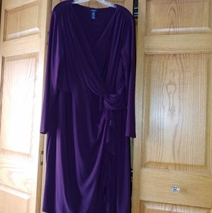 Gorgeous Chaps faux wrap dress
